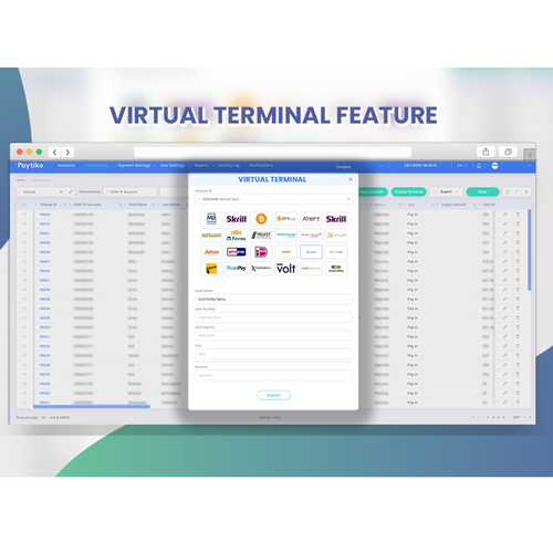 Paytiko Virtual Terminal