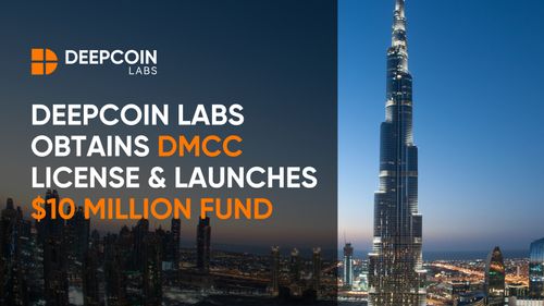 Deepcoin Labs Receives Crypto-commodities Trading Registration from DMCC & Launches $10 Million Fund