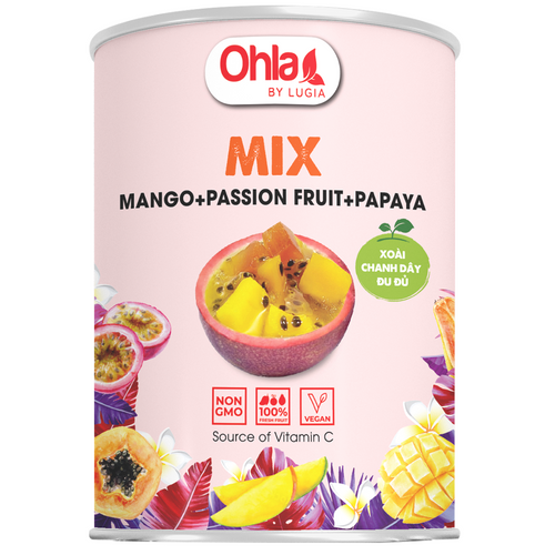 Canned Passion Fruit mix Papaya, Canned Coconut mix Papaya, Canned Coconut mix Mango, Canned Soursop mix Passion fruit, Canned Mango mix Passion fruit mix Papaya