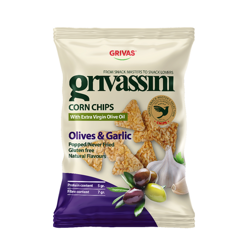 Corn Chips - Olives & Garlic