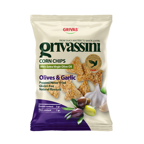 Corn Chips - Olives & Garlic