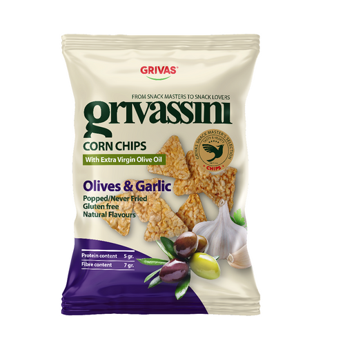 Corn Chips - Olives & Garlic