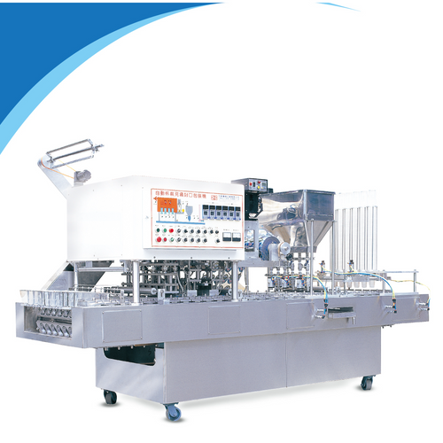 Dairy prodcut filling and sealing machine