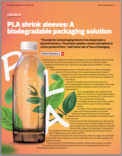 PLA Shrink Sleeves - Biodegradable Solutions