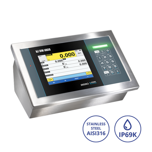 3590EGT HYGIENX: new stainless steel touchscreen weight indicator for environments with high hygiene requirements