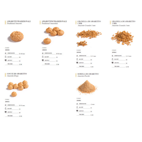 Amaretti - Amarettini - Biscuits with apricot kernels