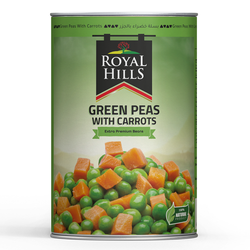 CANNED GREEN PEAS WITH CARROTS