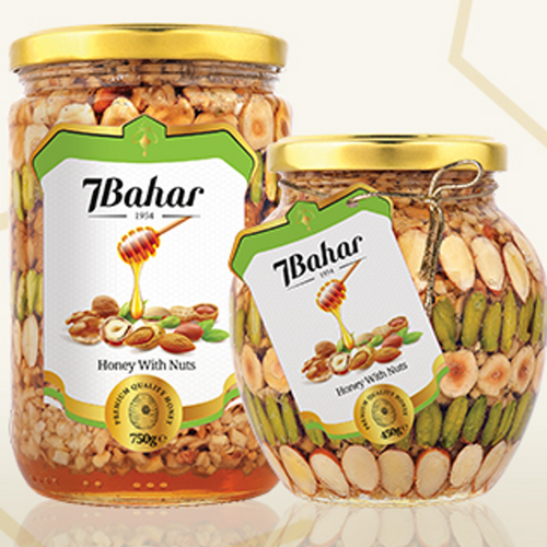 honey with nuts 450-750gr