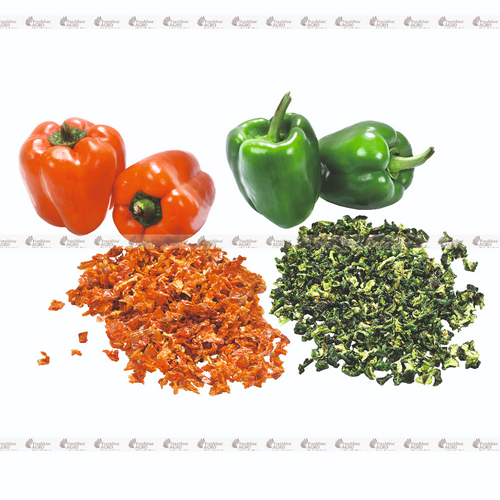 DEHYDRATED GREEN & RED CAPSICUM