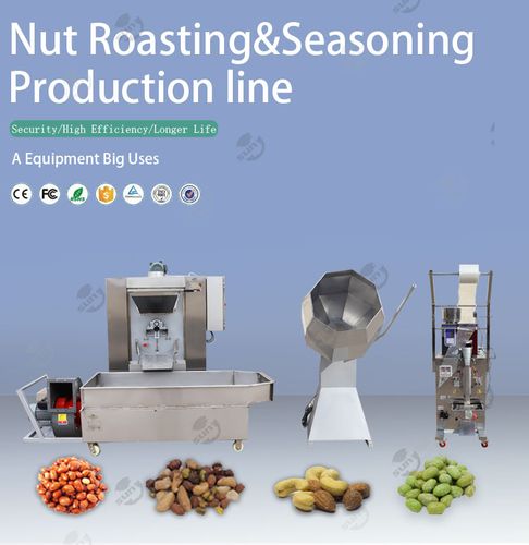 Snacks seasoning equipment nut seasoned sunflower seeds machine peanut salted and seasoned production line
