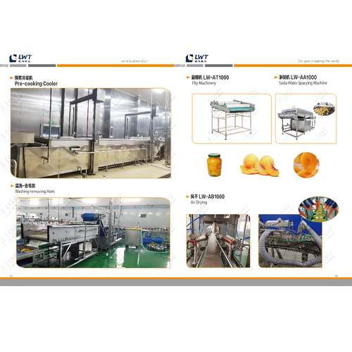 peach canned food production line