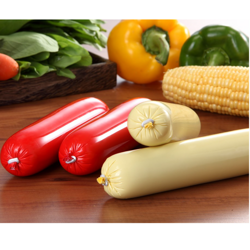 Printed shirred plastic casings for mortadella Gulfood Manufacturing 2023