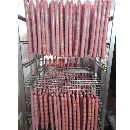 Printed shirred plastic casings for mortadella Gulfood Manufacturing 2023