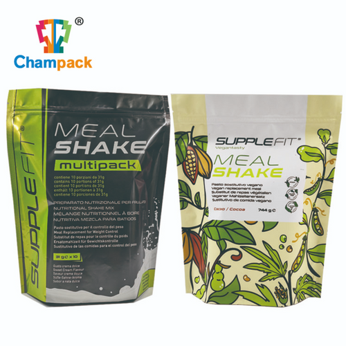 Mealshake Powder Standing Pouch With Zipper