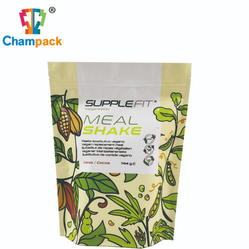 Mealshake Powder Standing Pouch With Zipper