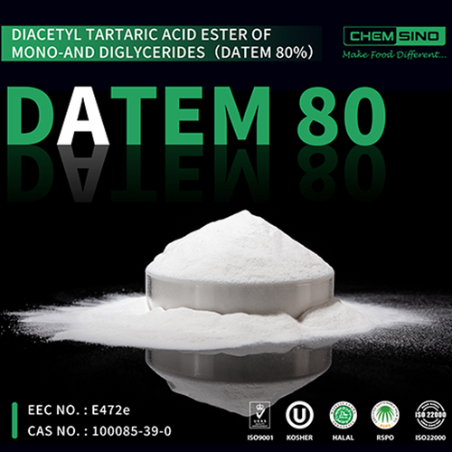 Diacetyl Tartaric acid ester of Mono-and diglycerides（Datem 80%）