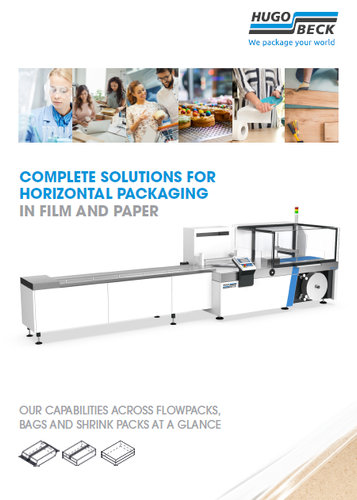 Complete Solutions for Horizontal Packaging in Film and Paper