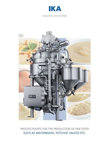 Process Plants for the production of fine foods