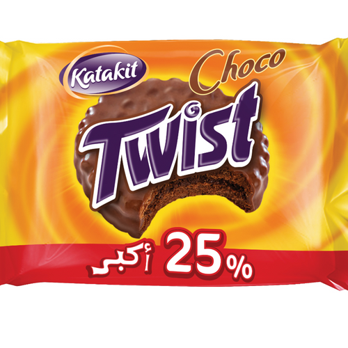 Choco Twist Sandwich Cocoa Coated Biscuit, 22g