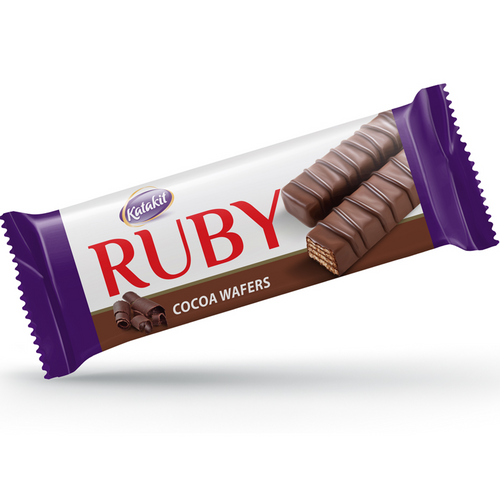 Ruby Coated Cocoa Wafer, 21g