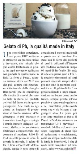 Gelato di Pa’, la qualità Made in Italy