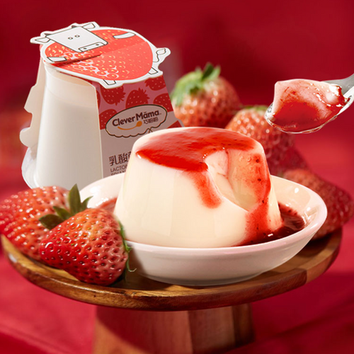 125g jelly pudding with strawberry jam