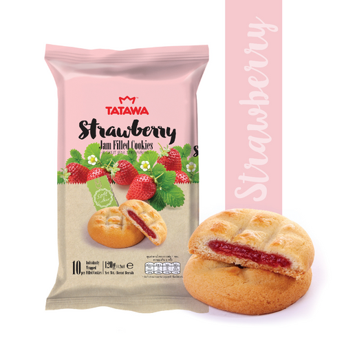Strawberry Jam Filled Cookies
