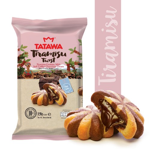 Tiramisu Twist: Tiramisu Cookies With Soft Chocolate Filled Cookies