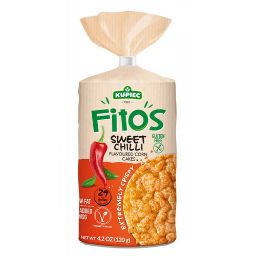 Fitos corn cakes sweet chilli 120g