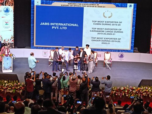 9 AWARDS HOLDER BY SPICE BOARD OF INDIA WORLD SPICE CONGRESS EVENT 2023