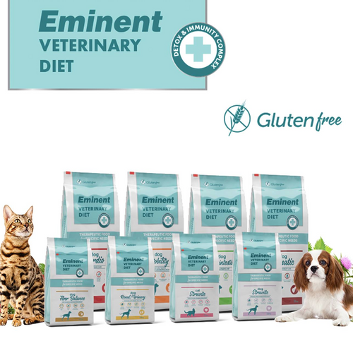 Dietetic food for dogs and cats