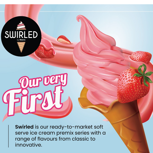 Swirled Soft serve ice cream premix Gulfood Manufacturing 2023