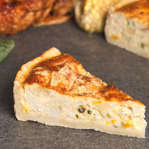 Free Range Chicken and Leek Quiche - Halal