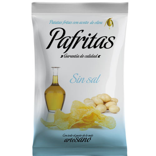 Unsalted Hand cooked potato chips Virgin Olive Oil