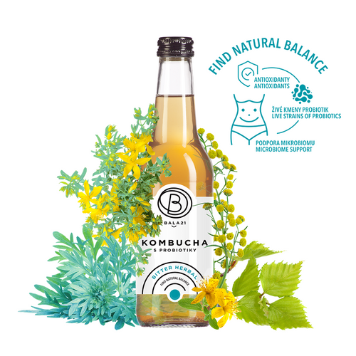 Probiotic kombucha tea BITTER HERBAL Gulfood 2025