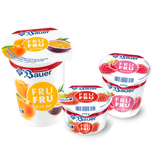 Bauer Fru Fru 0.1% Fat Yoghurt 100g