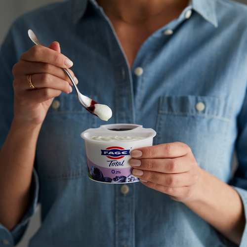 FAGE Total Split Cup Blueberry Greek Strained Yoghurt 150g Gulfood 2025