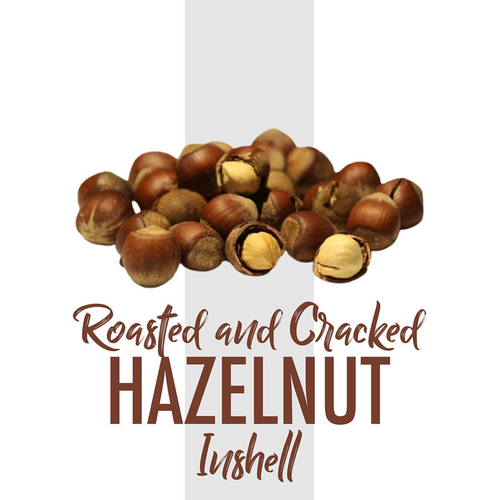 Roasted and Cracked Hazelnut Inshell