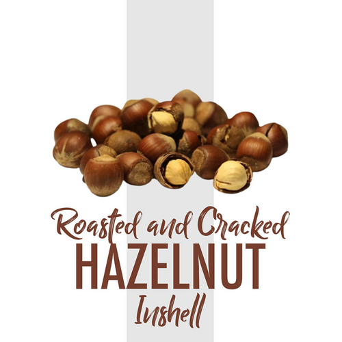 Roasted and Cracked Hazelnut Inshell