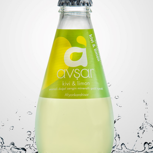 Sparkling Kiwi Lemon Flavored Natural Mineral Water