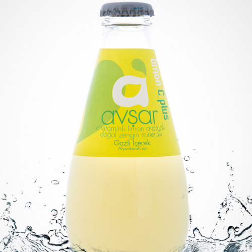 Sparkling Lemon Flavored Natural Mineral Water Plus Vitamin C