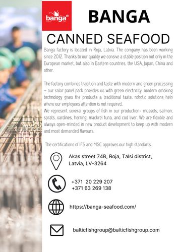 BANGA canned seafood