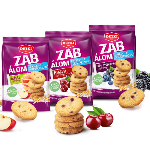 oat biscuits with reduced sugar content