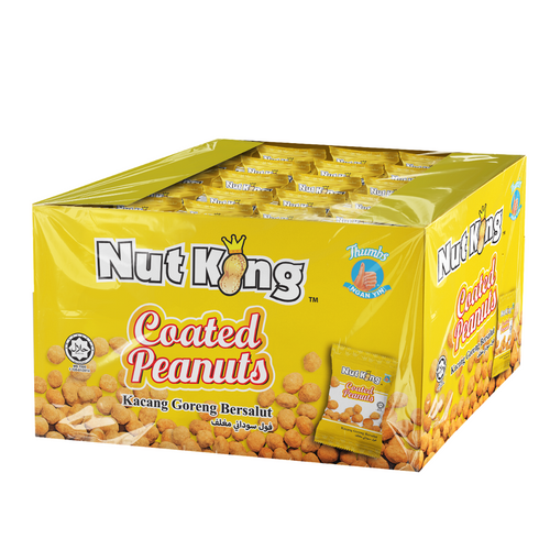 Nut King Coated Peanut - Outer (12gx36packs); 12gx6packs; 12gx24packs; 300g & 450g
