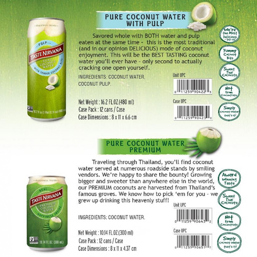 Taste Nirvana Coconut Water Gulfood 2024