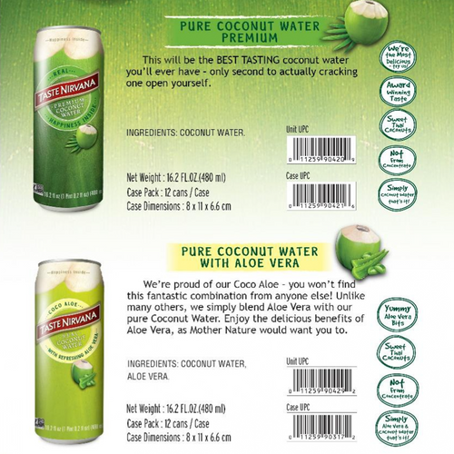 Taste Nirvana Coconut Water Gulfood 2024