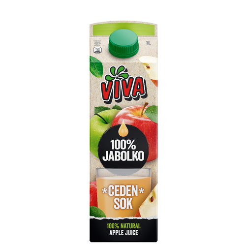 Viva 100% Apple pressed juice 1l