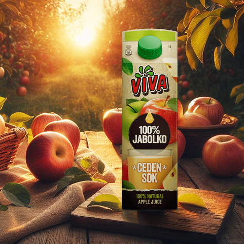 Viva 100% Apple pressed juice 1l