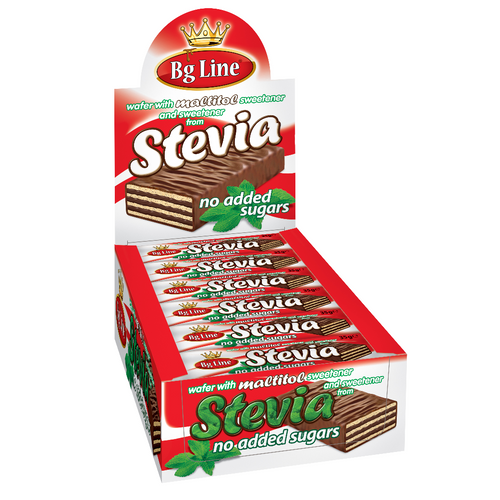 Wafer whitout sugar with Stevia