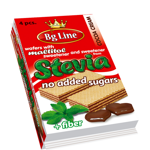 Wafer whitout sugar with Stevia